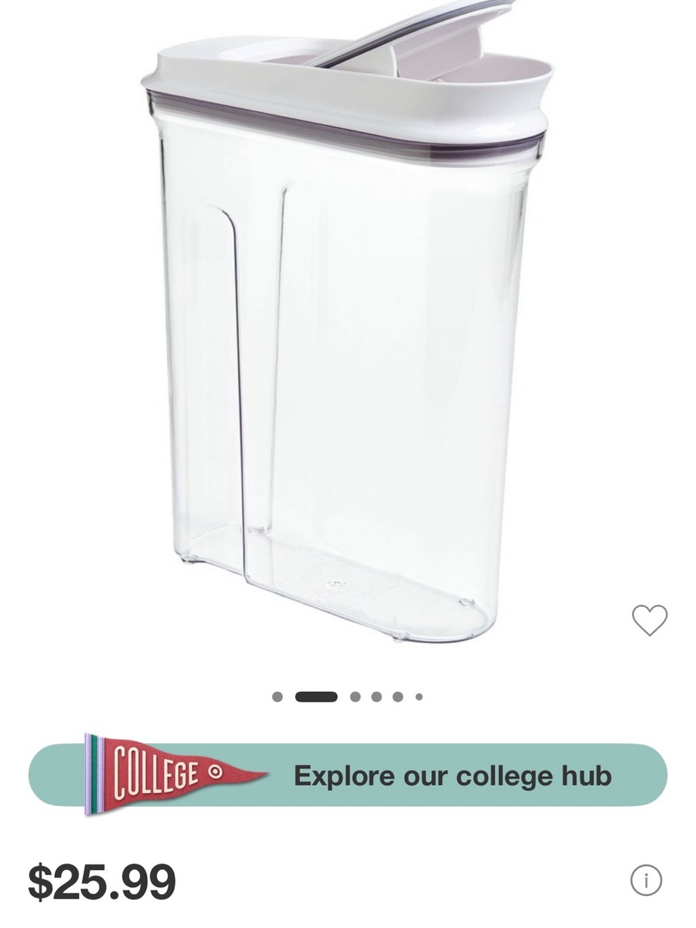 OXO cereal storage containers